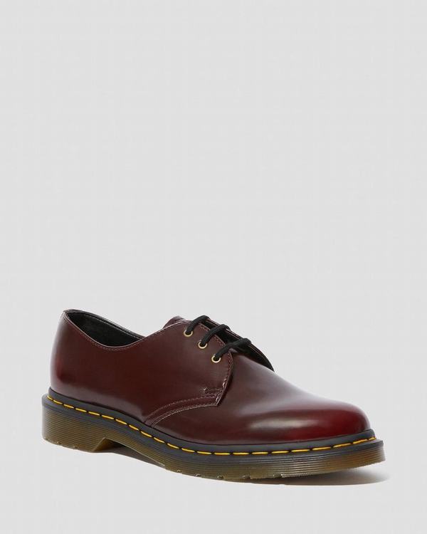 Dr Martens Dámské Polobotky Vegan 1461 Červené, CZ-216985